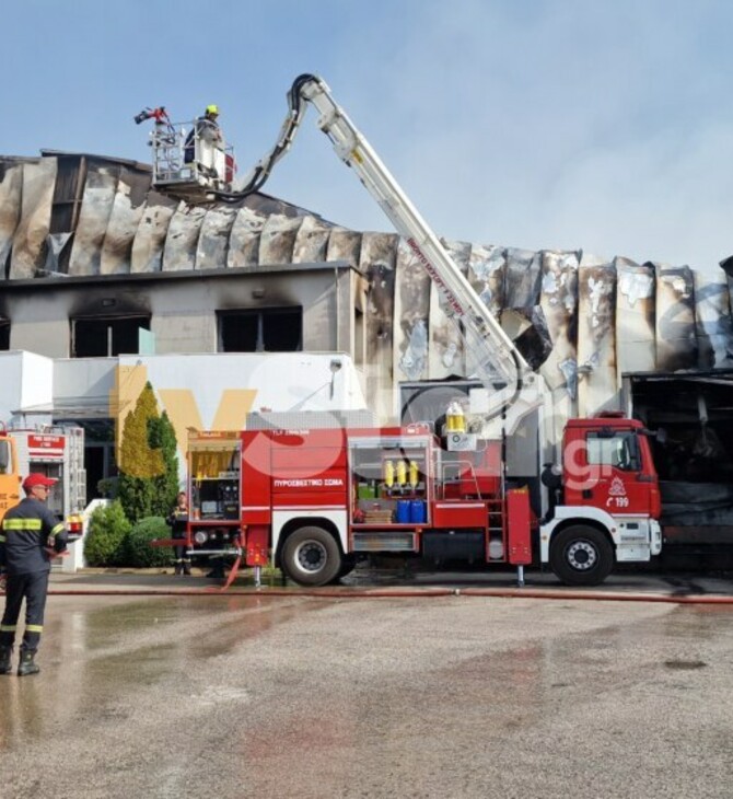Φωτιά σε εργοστάσιο στη Λαμία: Κάηκαν αποθήκες και γραφεία – Θα λειτουργήσει η παραγωγική μονάδα