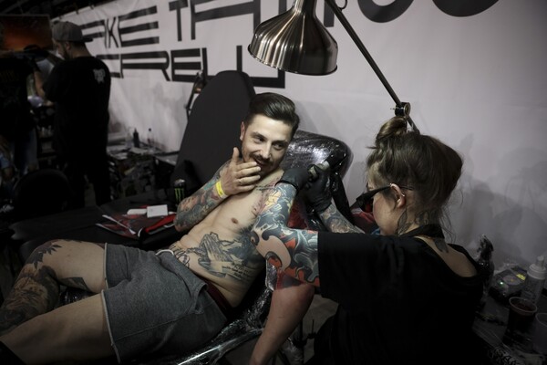 Μέσα στο Athens International Tattoo Convention - Φωτογραφίες από τη μεγάλη γιορτή του τατουάζ στην Αθήνα