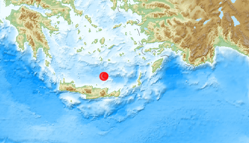 Νέος σεισμός 4,2 Ρίχτερ στον θαλάσσιο χώρο βόρεια του Ηρακλείου